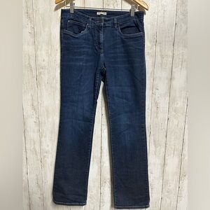 Eileen Fisher Organic Cotton Denim Dark Wash Jeans Size 8